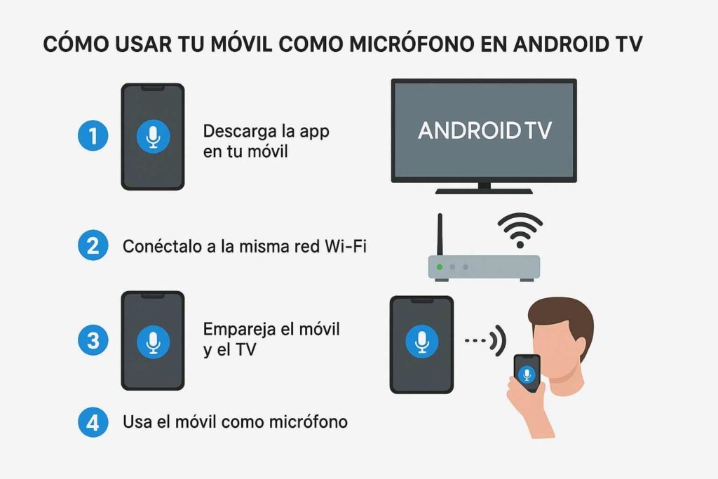 Cómo usar tu móvil como micrófono